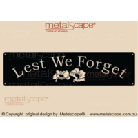 Lest We Forget - with Poppies ANZAC Wall Plaque