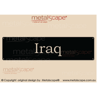 "Iraq" - ANZAC Wall Plaque