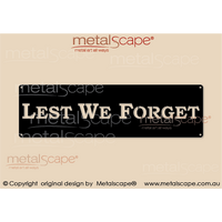 Lest we Forget - Cut out lettering ANZAC Wall Plaque