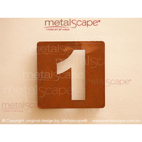 Cut Out Number plaque