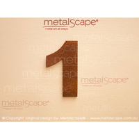 Solid Corten Numbers - 200mm high