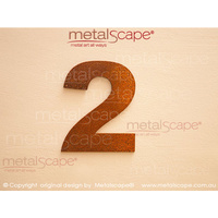 Solid Corten Numbers - 350mm high