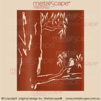 Decorative Screen  - Gum tree and Kookaburra