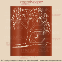 Decorative Screen - Gum tree and Magpie