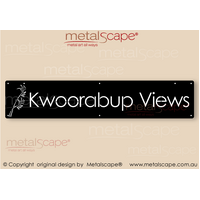 Large Property Sign -  Kangaroo Paw Native Flowers Classic Cut