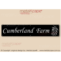 Large Property Sign -  Wattle Native Flowers Classic Cut