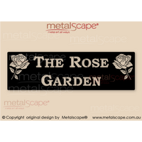 Property Sign - Classic Cut  with Rose images