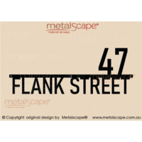 Address Sign: - Solid Writing on Line (no frame)