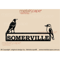 Magpie & Kookaburra Medium Property Sign