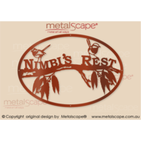 Oval Property sign - Branch and Wrens Oval Frame
