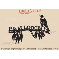 Property Sign - Magpie on Branch