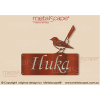 Extra Small House Sign - Classic Cut with Wagtail