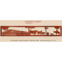 Panoramic - Kenworth Twin Road Train - Cattle Crates - Santa Gertrudis Cattle Scene  