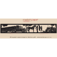 Panoramic Kenworth Tipper, horse and girl, wheat T35 Ferguson Tractor