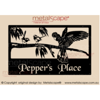 Large Property Sign - 2 x Wrens and Black Cockatoo Landing