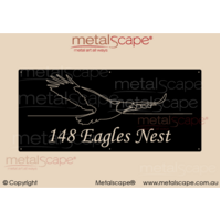 Large Property Sign - Eagle Flying Sketch