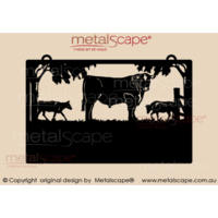 Medium Property Sign  -  Angus Bull and Steers