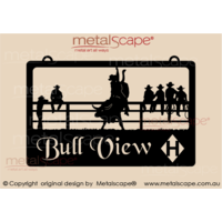 Large Property Sign - Rodeo Scene
