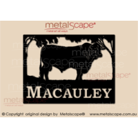 Medium Property Sign  - Santa Gertrudis Bull