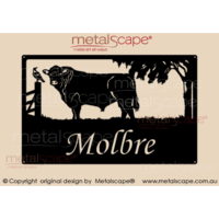 Medium Property Sign - Galloway Bull (no Belt)