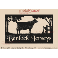 Large Property Sign - Jersey Cow