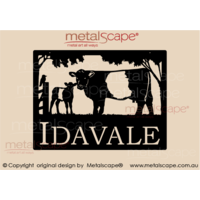 Medium Property Sign  - Belted Galloway & Calf