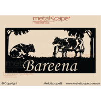XL Property Sign - Friesian Cattle x 3