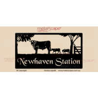 XL Property Sign - Angus Bull & Cows