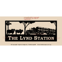 XL Property Sign - Windmill, Brahman Cattle & Cattle Truck