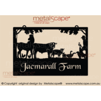Large Property Sign - Horse & Assorted farm animals