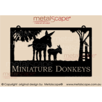 Large Property Sign - Donkey and Foal