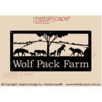 Medium Property Sign - Wolf Pack 
