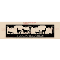 Panoramic Property Sign - Horses and Farm Animals