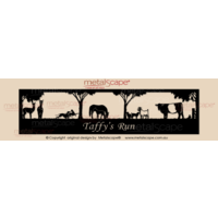 Panoramic Property Sign -  Alpacas and farm animals