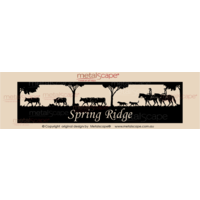 Panoramic Property Sign -Cattle and  Horse Riders