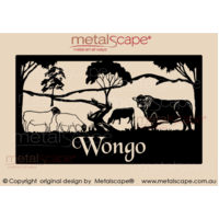 XL Property Sign -  Black Faced Dorper & Angus Cattle