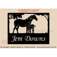 Medium Property Sign - Mare and Foal