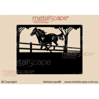Small Property Sign -Galloping Horse