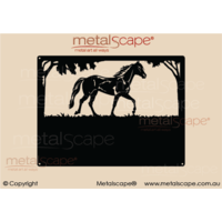 Small Property Sign - Trotting Horse