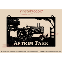 Medium Property Sign Model A Tractor