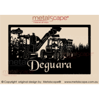 Large Property Sign Sugar Cane Harvester