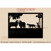 Medium Property Sign - Merino Ewes, Kelpies & Windmill