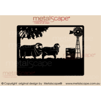 Medium Property Sign - Merinos Windmill and Watertank