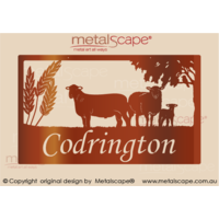 Large Property Sign - Dorset and Cross Breed Sheep and wheat