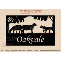 Large Property sign -Premium Dorper Sheep & Kelpie