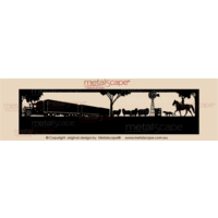 Panoramic Property Sign - Road Train Scene