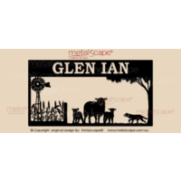 XL Property Sign - Windmill Wheat Cross Breed Ewe Lamb Kelpie