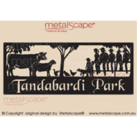 XL Property Sign - Angus Cow, Dorper Sheep, Duck, Chickens, Kelpie and Family