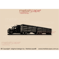 Truck - Kenworth T904 B Double - Sheep Crates