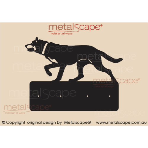 Countryscape - Metalscape - Metal Art - Farm-Kelpie -Plaque \ Coat Rack